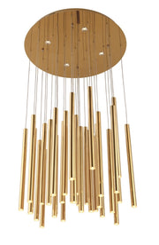 Lampada a sospensione Organic LED dimmerabile oro Maxlight