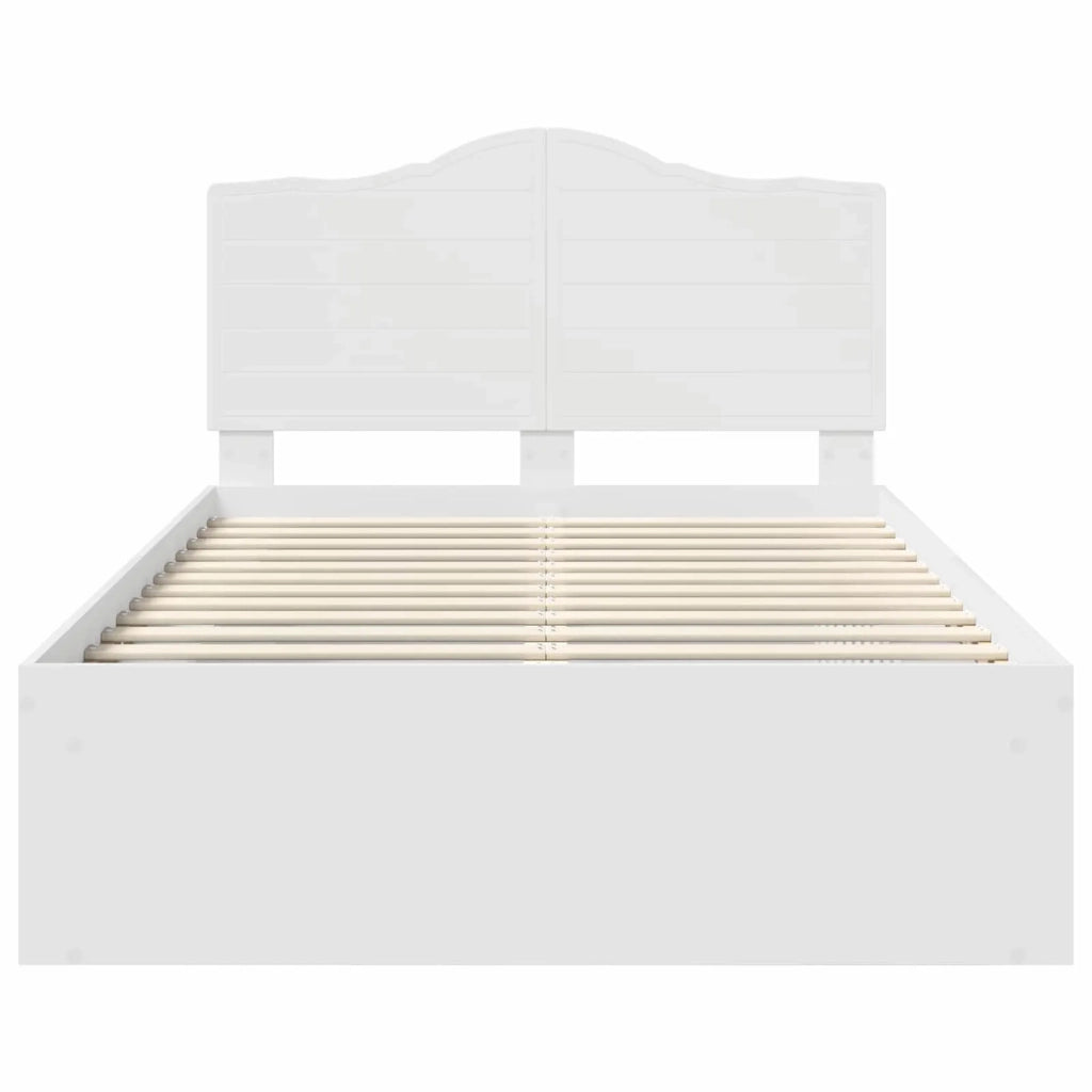 Struttura del letto-Giroletto-Rete del Letto Bianco 120 x 200 cm Pino massello 313463