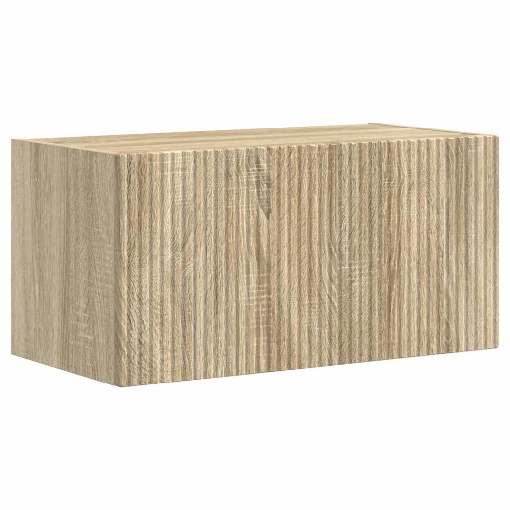 Set di Mobiletto da TV a Parete 4 pcs Rovere Sonoma