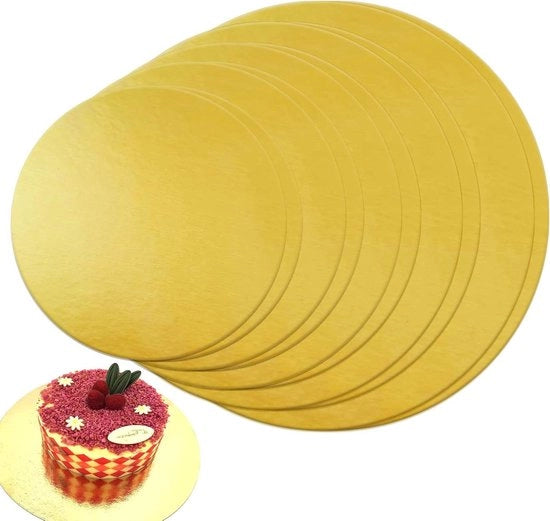 Piastrelle per torte rotonde da 10 - Base per torte in cartone - Decorazione per torte circolari - Piastrelle per torte stivabili - Pads per tartine per torte - Per matrimoni e compleanni
