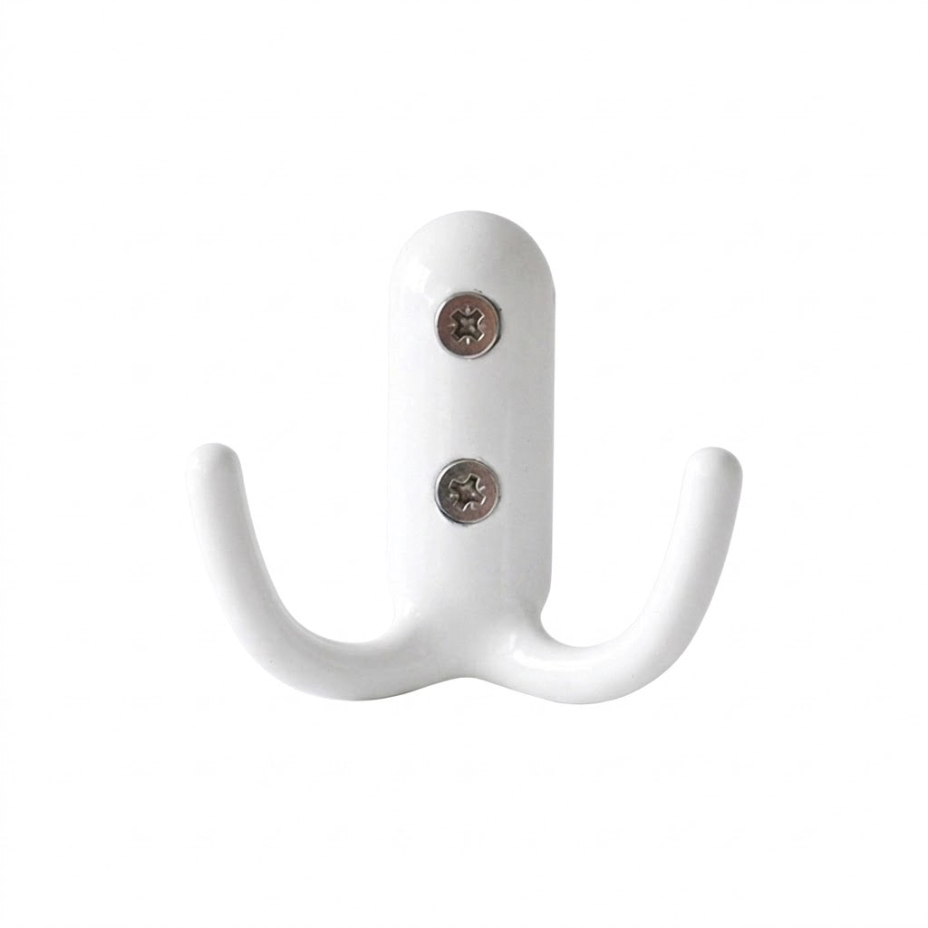 APPENDIABITO 2 GANCI pz 1 - bianco  - Blister Koncreto