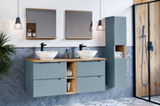 Set mobili bagno 140 cm con piano Nova Denim 140 cm