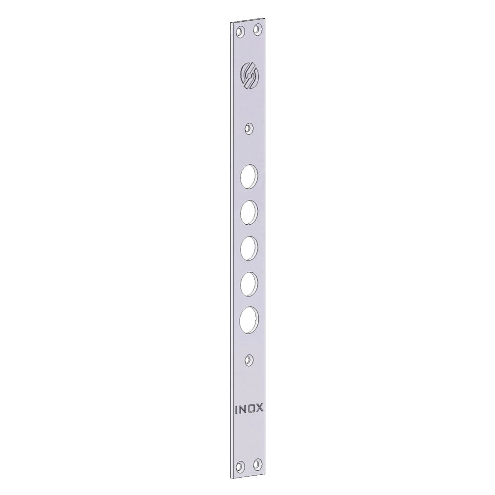 FRONTALE PER SERRATURE PORTE BLINDATE interasse mm 28 - 5 fori  - SECUREMME