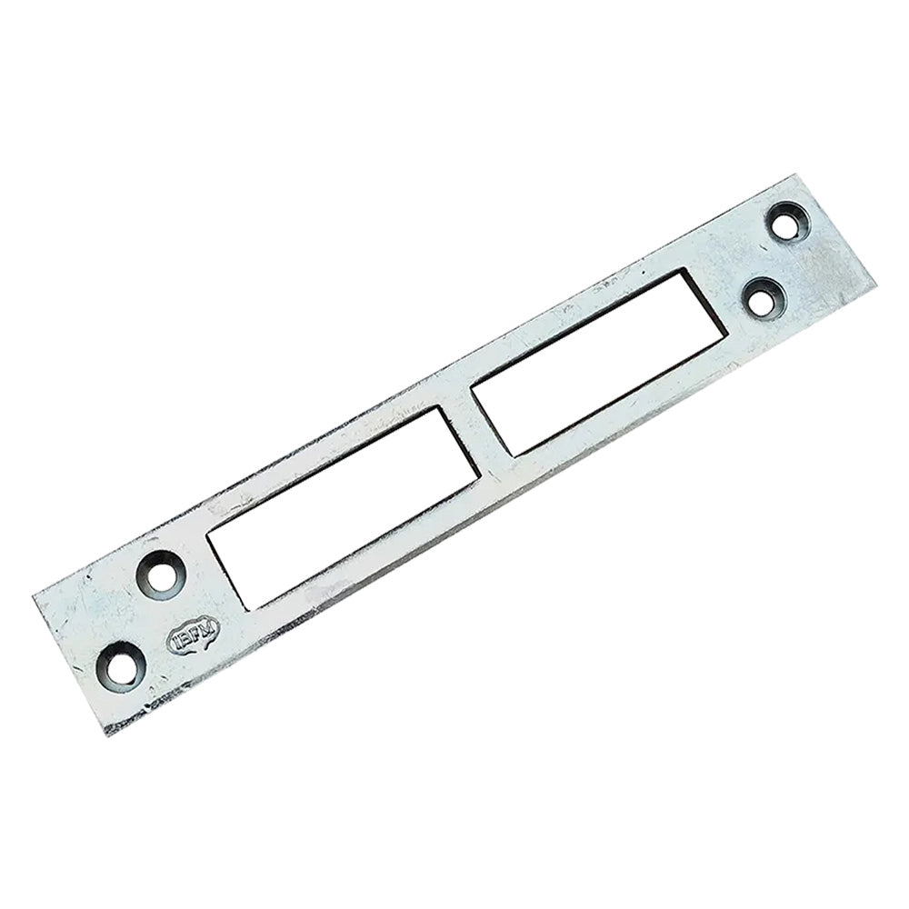 CONTROPIASTRA PER SERRATURE A BAIONETTA tipo 2 asola doppia - mm 150 x 25 x 3- 50 pezzi  - IBFM