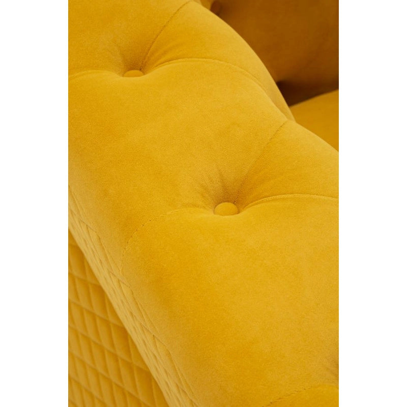 Poltrona Emy Senape Con Cuscino cm 104x83x76