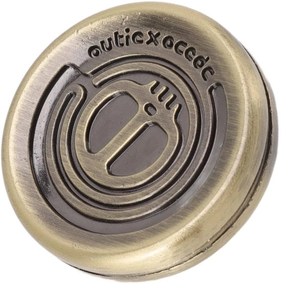 Giocattolo per dita in acciaio inossidabile - Regolatore magnetico - Fidget per rilassamento - Portatile - Giocattolo da tasca - Dimensioni 39 x 39 x 10 mm - Fidget Spinner
