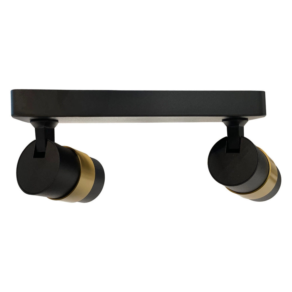 Faretto Anillo 2xGU10 nero/oro da soffitto Light Prestige