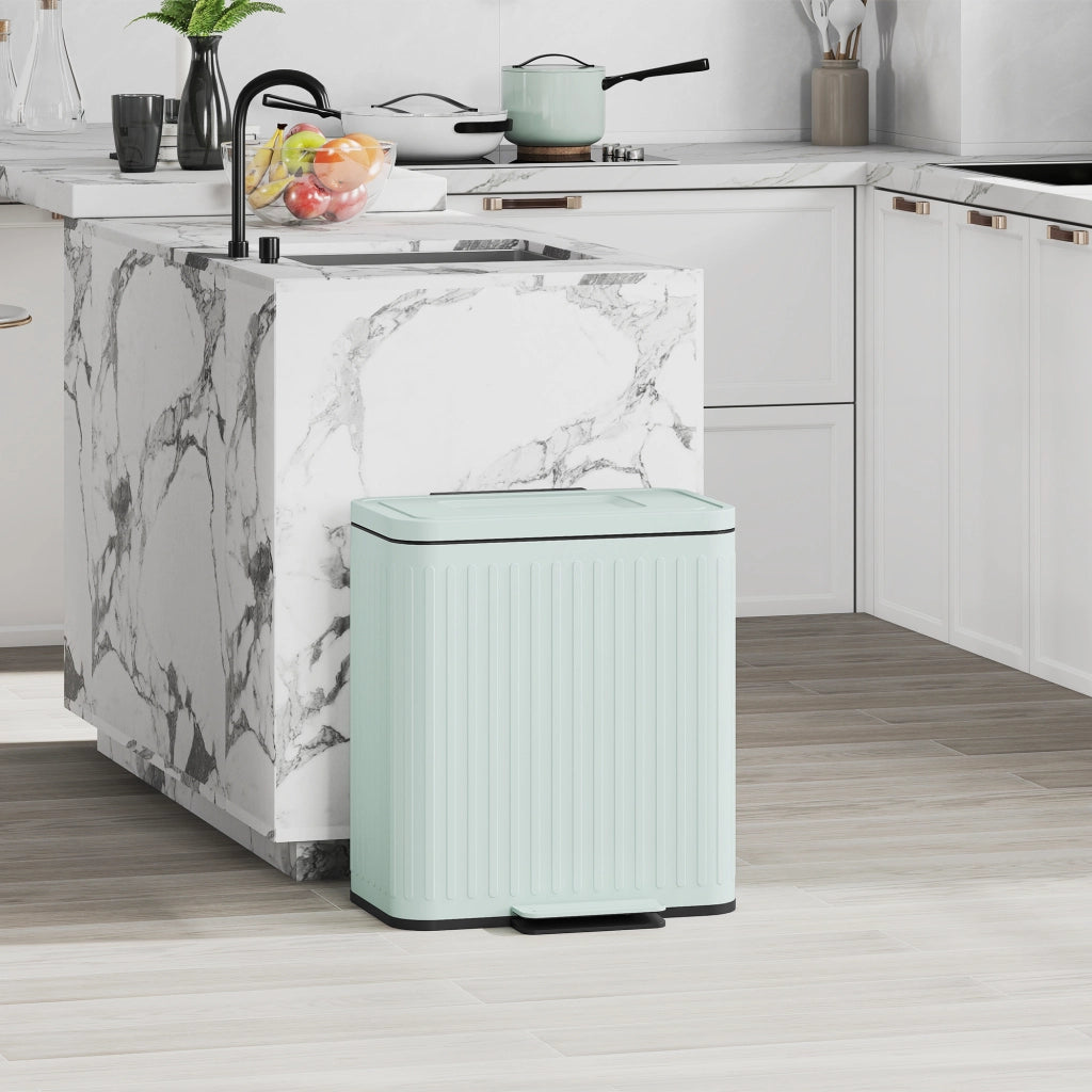 Cestino per la raccolta differenziata 2x20L ¨C Minimal ¨C Verde