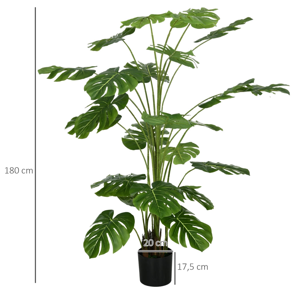 Pianta Artificiale 180 cm ¨C Xylo ¨C con Vaso e Muschio, Verde Realistico