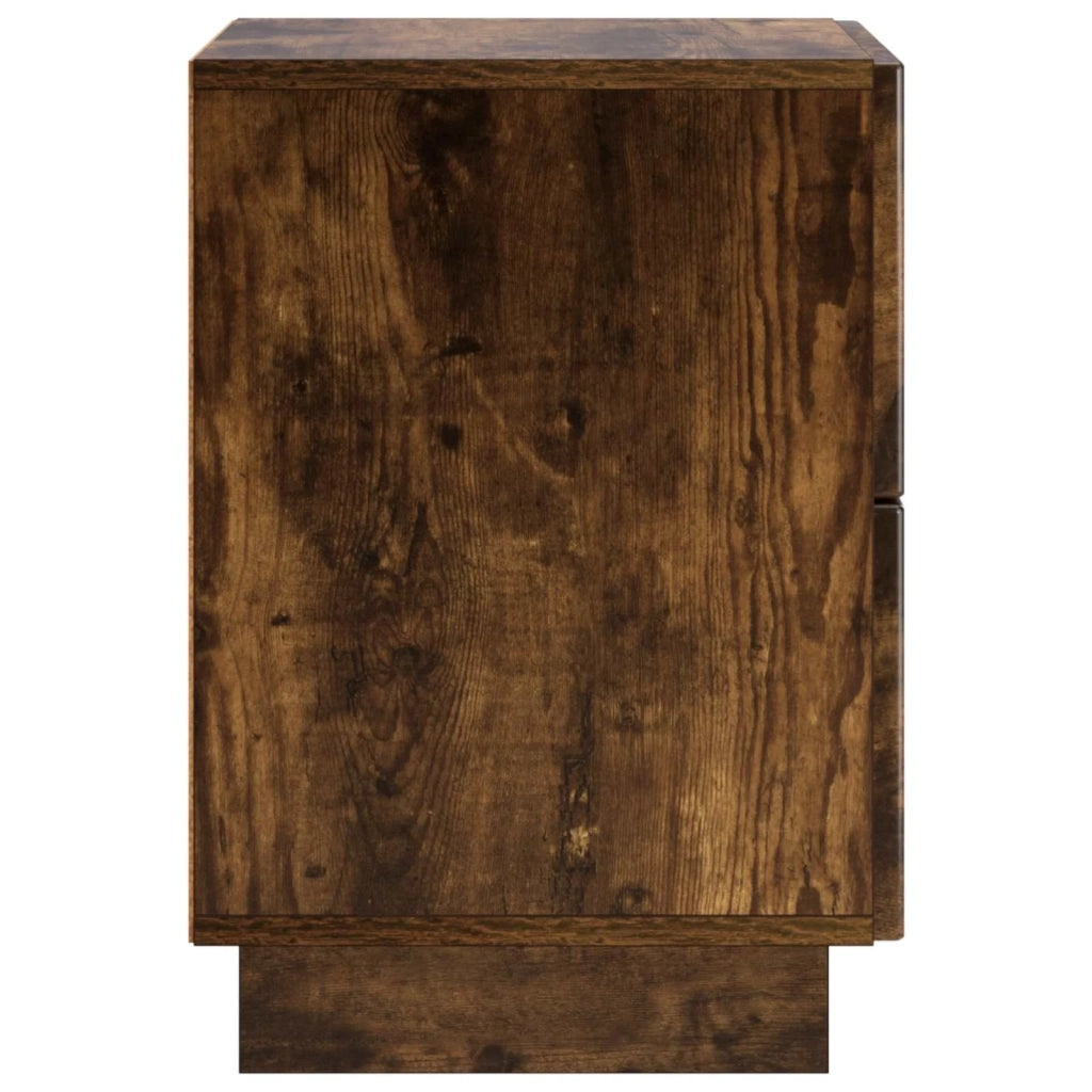 Armadio da Notte 2 pz Rovere Fumo 33,5 x 34,5 x 50 cm 8011398
