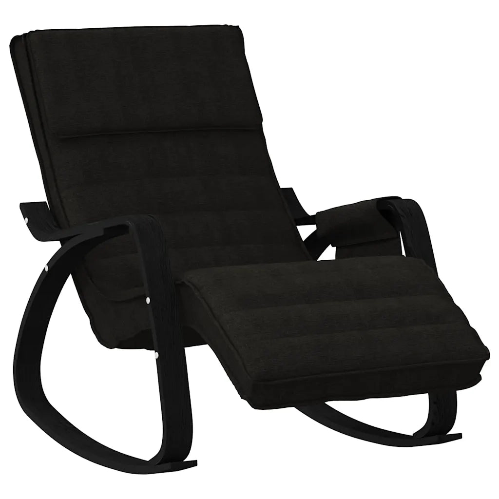 Sedia a Dondolo Nera in Tessuto CFW5850522