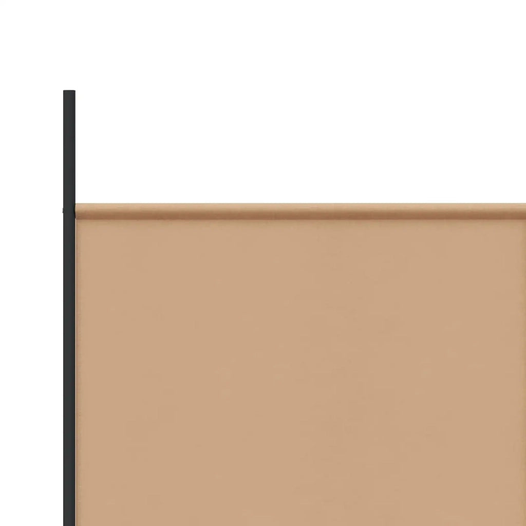 Divisorio Ambienti | Divider per stanze | Paravento a 4 Pannelli Beige 525 x 180 cm Tessuto