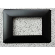Trade Shop - Placchette Placche In Abs Per Serie Matix Bticino Compatibile 3 4 6 Moduli Color - Nero Opaco -6 Fori     -