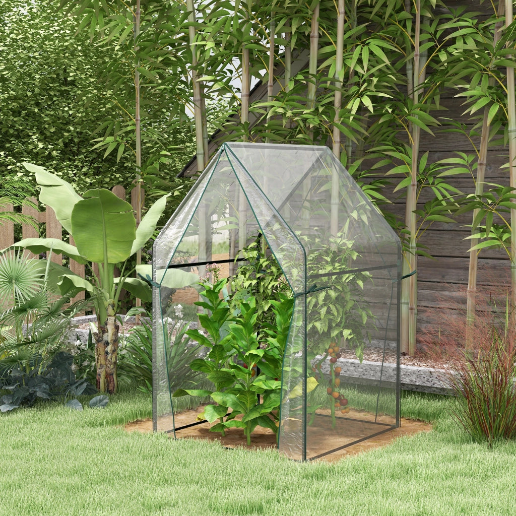 Serra da giardino ¨C Minimal ¨C 90x90x145 cm trasparente e nero