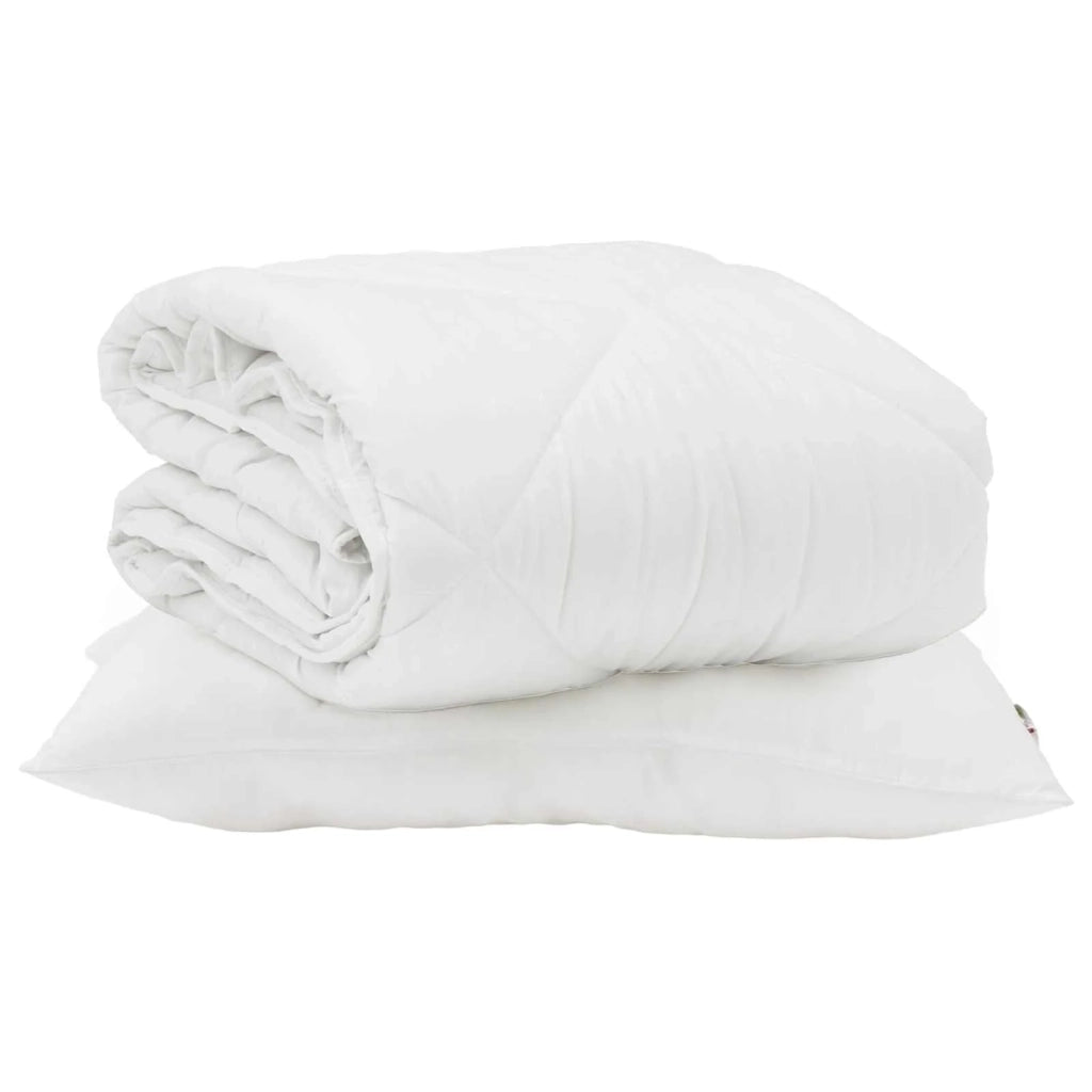 Piumone | Duvet Estivo con cuscino 2 pz Bianco Microfibra
