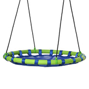 ALTALENA PER BAMBINI DA 3-8 ANNI DA GIARDINO Ø100CM E CORDE REGOLABILI, BLU