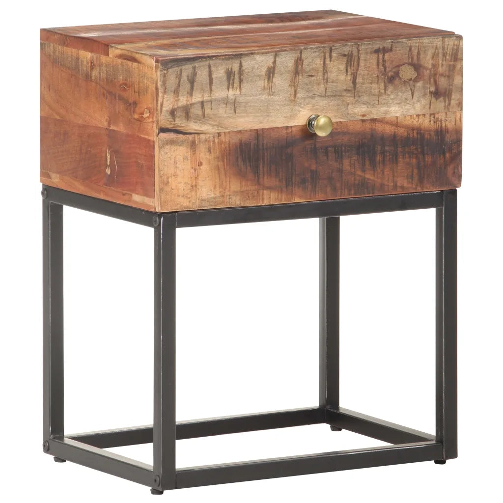 Comodino 40x30x50 cm in Legno di Acacia Grezzo 320915