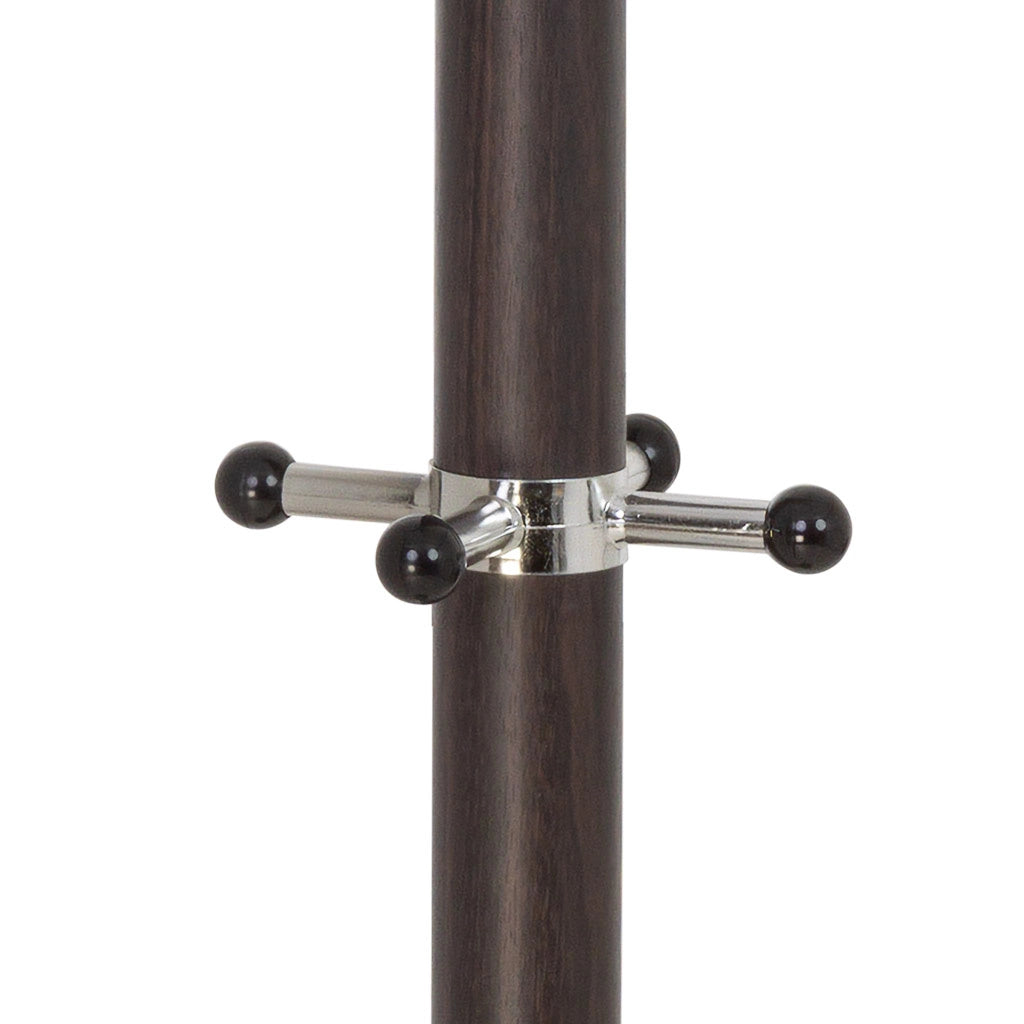 Perchero de metal marron con 5 ganchos D36x174h cm