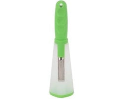 Schiller per Verdure con Contenitore per Rifiuti - Coltellino in Acciaio Inossidabile - Leggero - Schiller per Verdure - Schiller per Frutta - Utile per la Cucina Casalinga - Schiller per Verdure con Manico