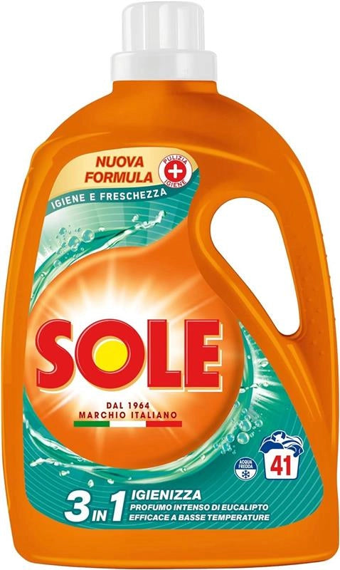 SET 5 DETERSIVO LIQUIDO SOLE DA 41 LAVAGGI IGIENE & FRESCHEZZA