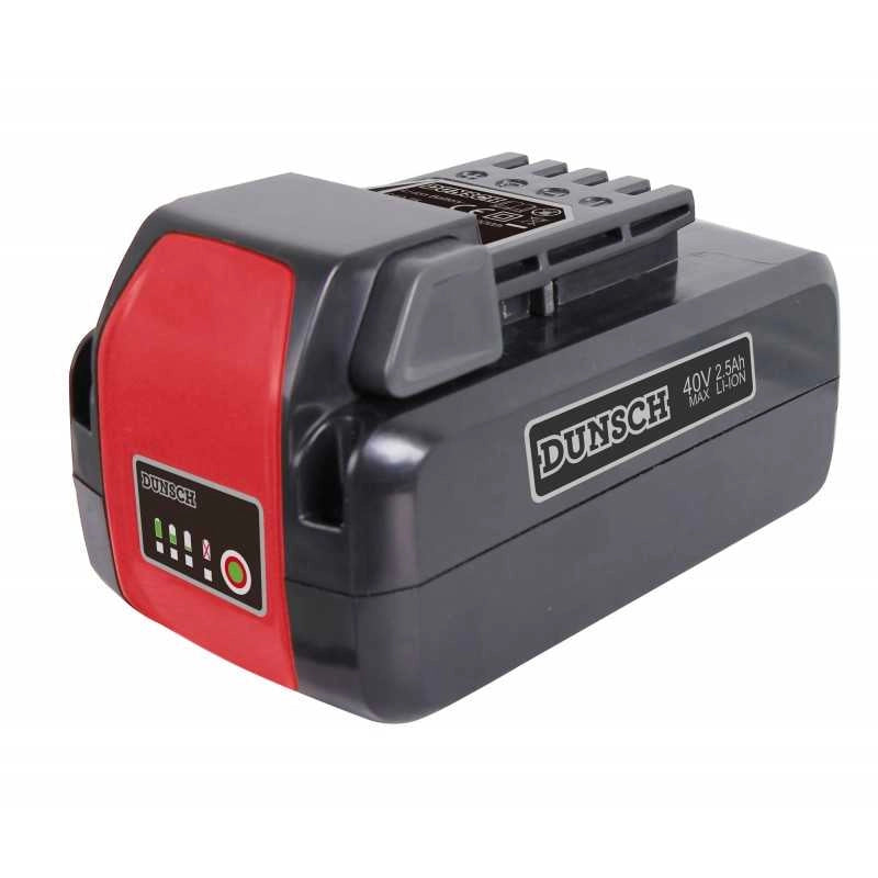 Batteria litio 40?V?2,5?Ah  indicatore LED carica  Dunsch