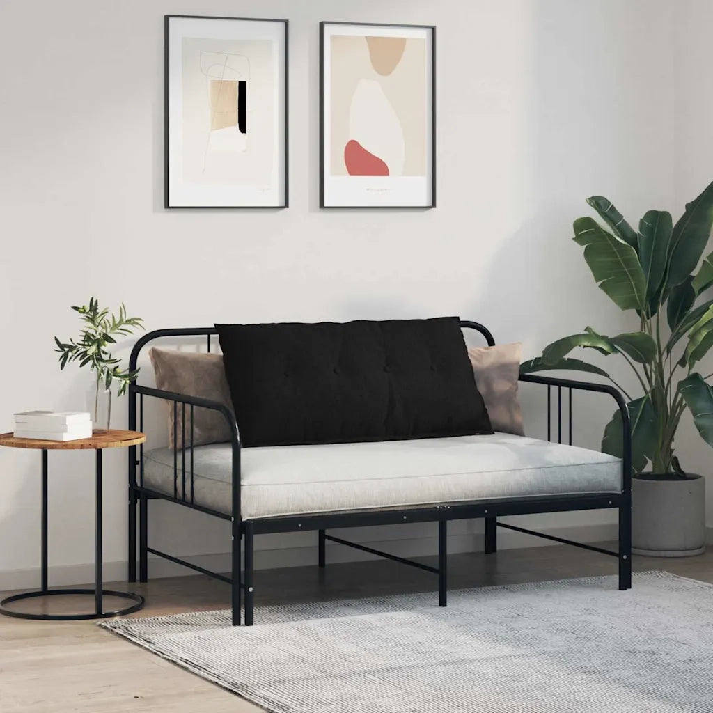 Cuscino per Schiena | Cuscino dorsale Nero 100 x 19 x 50 cm Tessuto