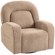 Poltrona girevole relax ¨C Xylo ¨C Tessuto velluto khaki