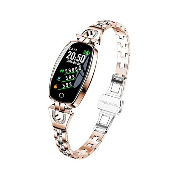 I-bike smart lux resistente all’acqua ip67 display tft bluetooth per fitness con contapassi e cardiofrequenzimetro colore oro - italia
