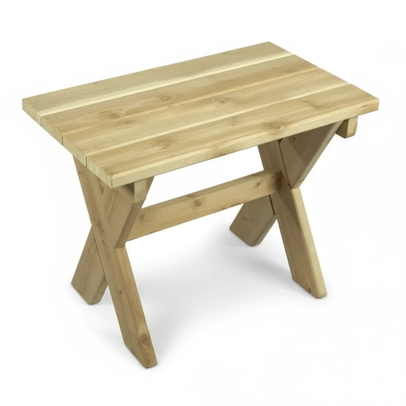 Table basse de jardin en bois de cÃ¨dre