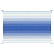 Telo Ombra Blu e Bianco 4 x 6 m HDPE 42032895