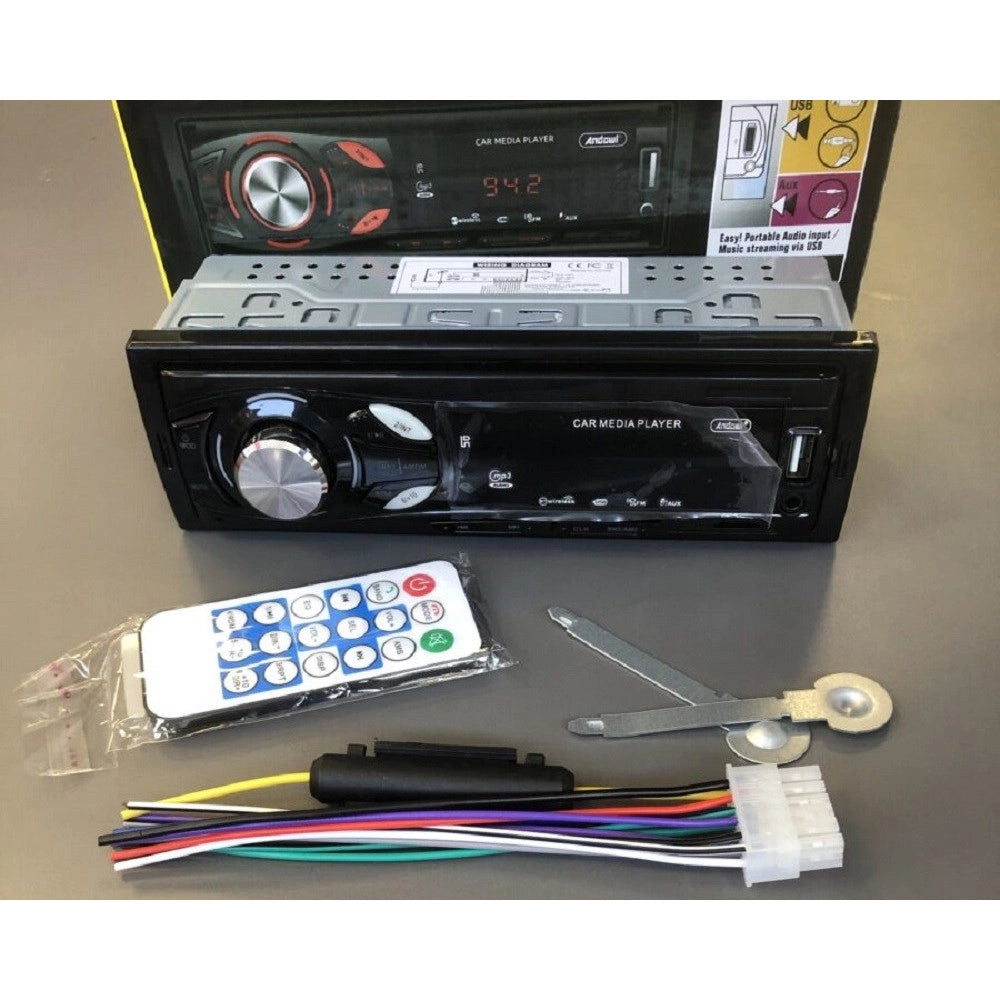 Trade Shop - Autoradio Stereo Sistema Audio Per Auto Universale 1 Din Bluetooth/aux/usb Ca001 -