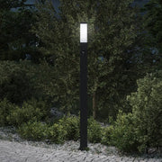 Lampada a paletto con sensore 110 cm Nera IP44 4006081