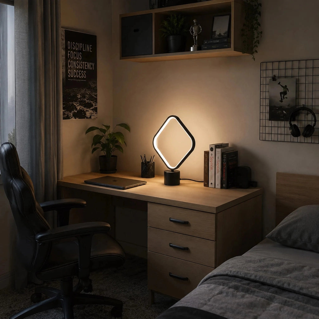 Lampada Da Comodino A Led Lhj124-t Nera