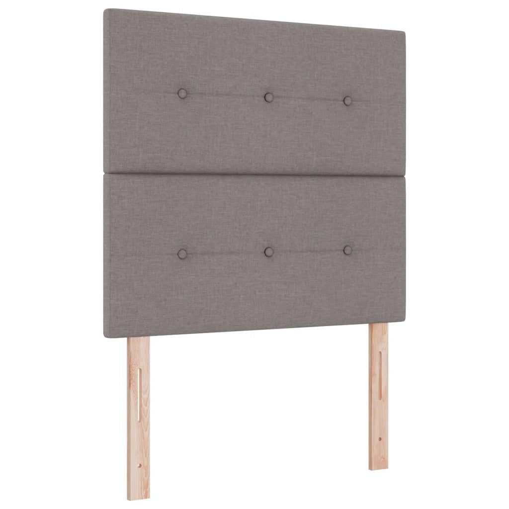Letto box spring con materasso Tortora 80 x 200 cm Tessuto 3455221