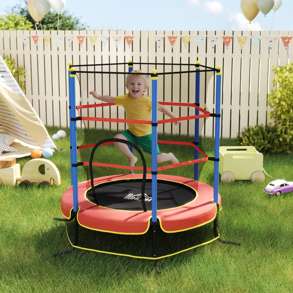 Trampolino per Bambini con Rete Sicurezza ¨C zephmum ¨C Blu