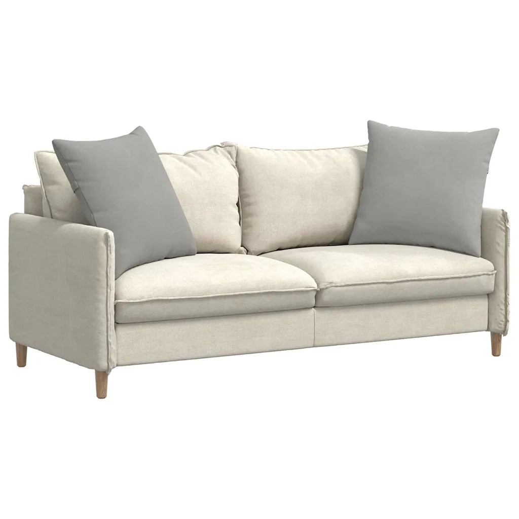 Cuscini da Divano 2 pcs Grigio chiaro 80 x 80 cm Tessuto 42014070