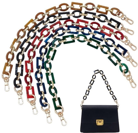 Cinturone a catena 16,5 pollici - Multicolore - Cinturone per borsa - Cinturino per spalla - Cinturone per tasca - Crossbody - Materiale leggero