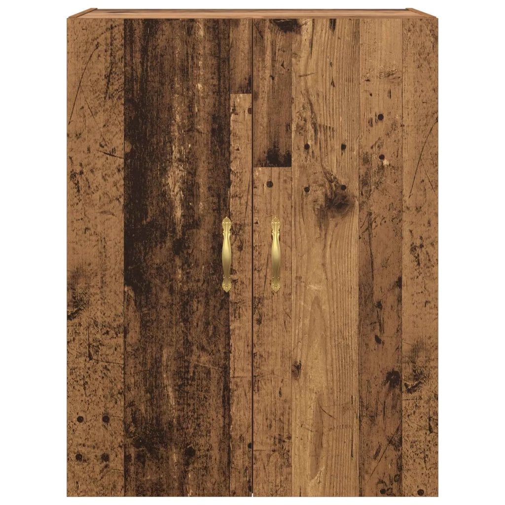 Mobiletto a muro 2 pcs Legno vecchio 69,5 x 34 x 90 cm 3394518
