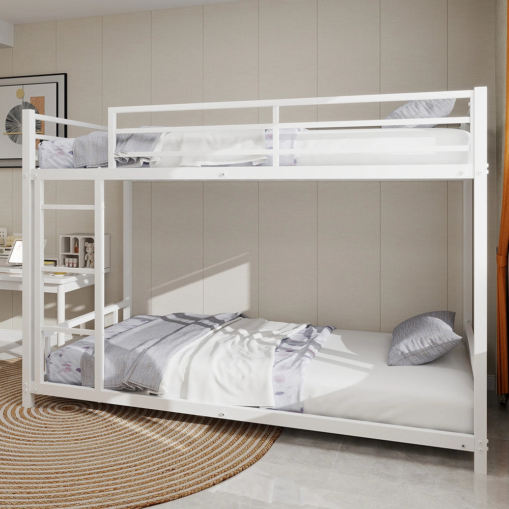 Letto metallico con 2 letti - Xylo - parapetti sicurezza, senza rete