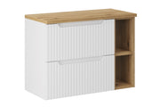 Set mobili bagno 80 cm con piano Nova White 80 cm