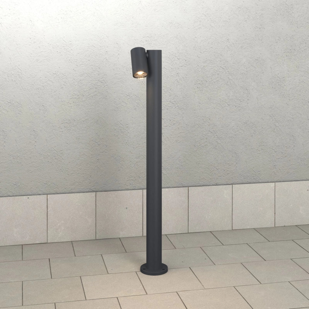 OSLO PALO 80CM 1 LUCE ATTACCO GU10 GRIGIO ANTRACITE IP65