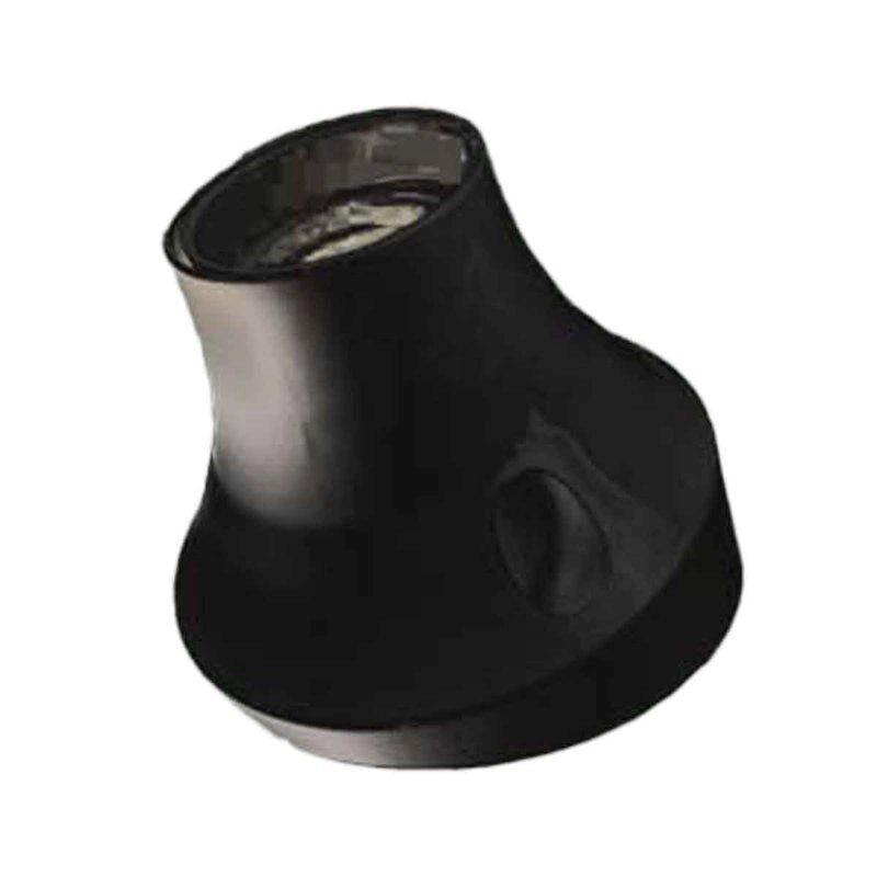 2 Pezzi Portalampade E27 da Parete con Base Inclinata in Termoplastico Nero