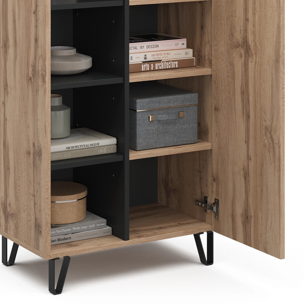 Vicco Credenza Marrone 35 x 110 cm con 1 porta