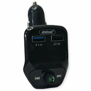 Trade Shop - Trasmettitore Fm Vivavoce Wireless Per Auto Q-c66 Caricatore Musicale Doppio Usb -