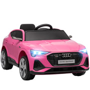 Macchina Elettrica per Bambini 12V con Telecomando Luci e Musica Rosa