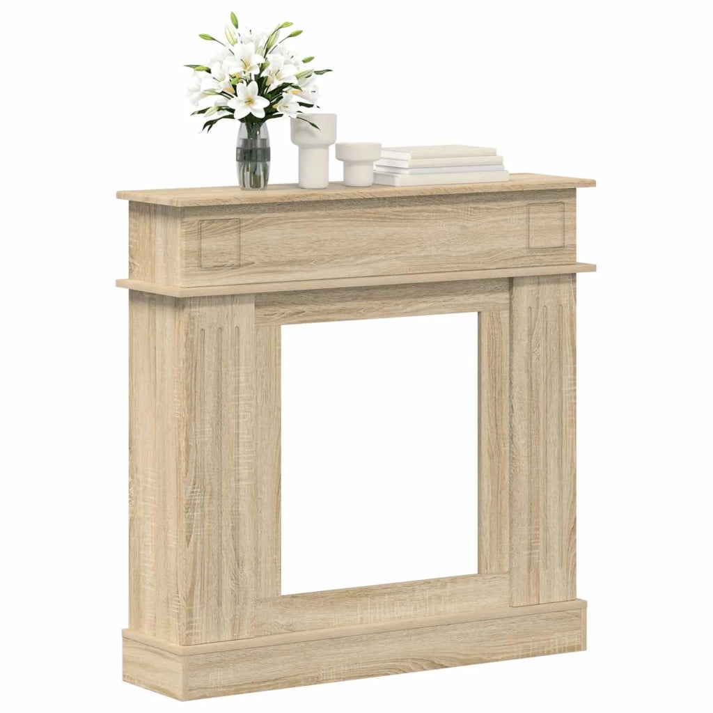 Cornice per camino Rovere Sonoma 102 x 26 x 100 cm 8006644