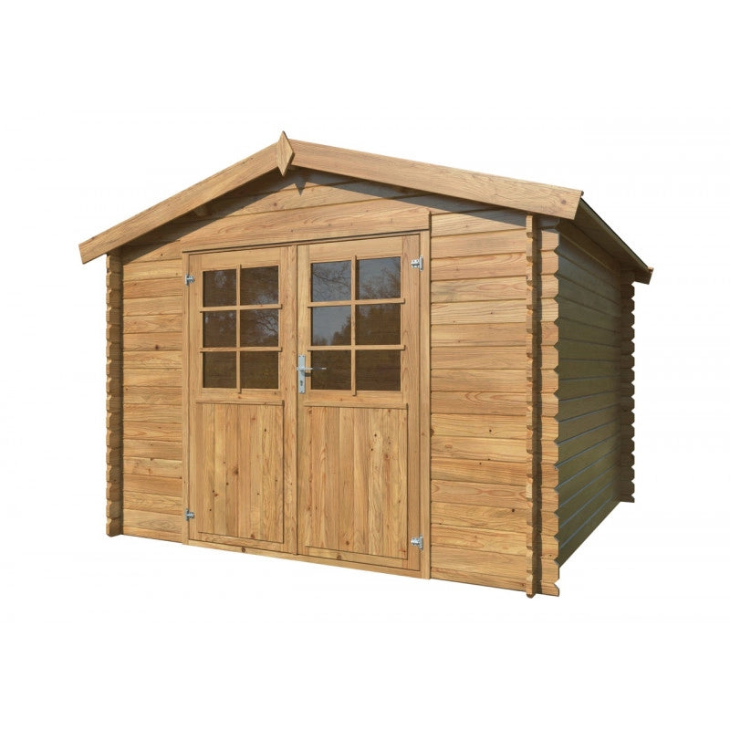 Casetta in legno Rita 300x300 cm impregnato autoclave pareti 28 mm  Esterni da Vivere