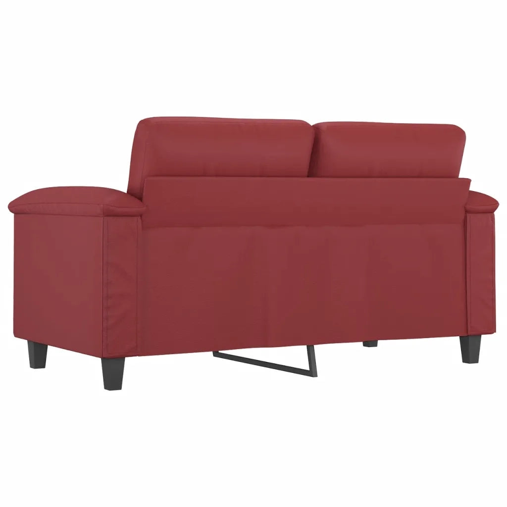 Divano a 2 Posti-Sofa 2 Posti Rosso Vino 120 cm in Similpelle 666482