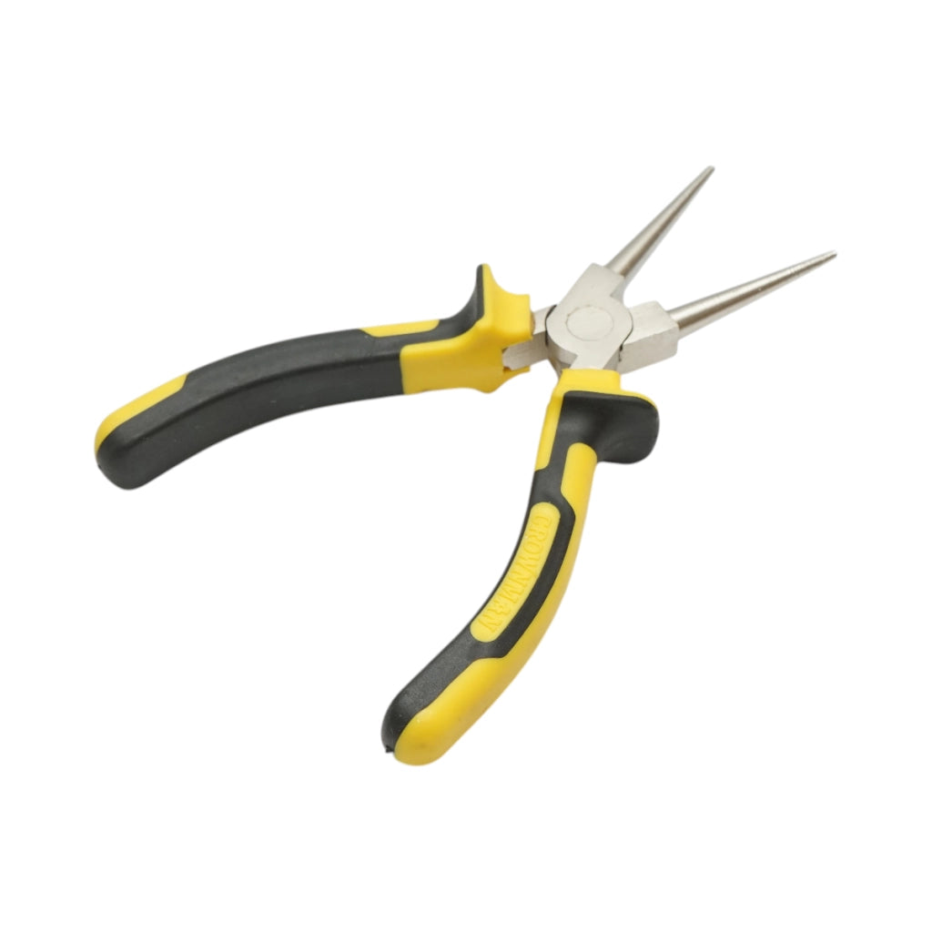 Pinze a becco tondo professionali Crownman da 165 mm in acciaio Cr-V