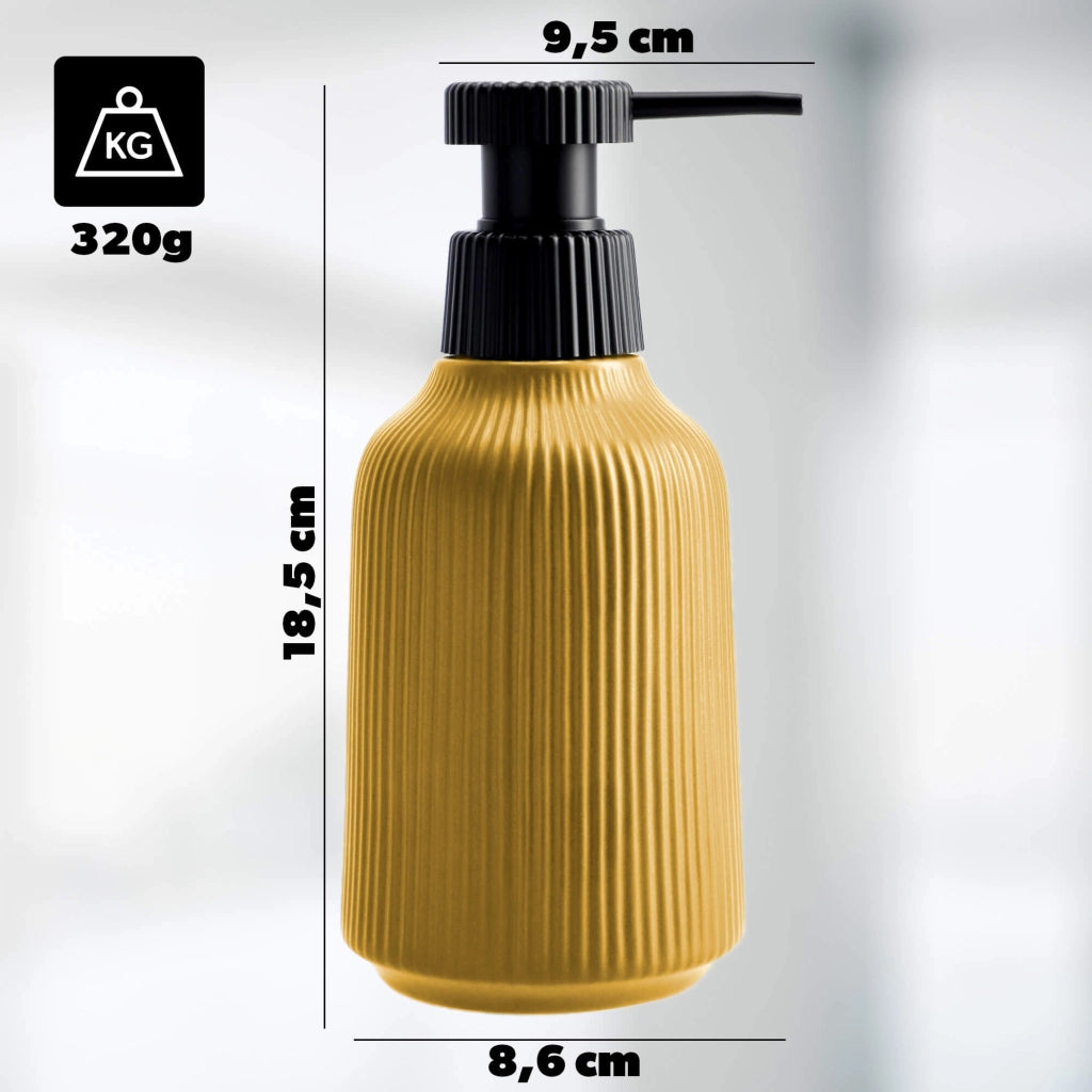 Set da bagno KADAX 2 in 1, accessori: dispenser di sapone, porta spazzolino.